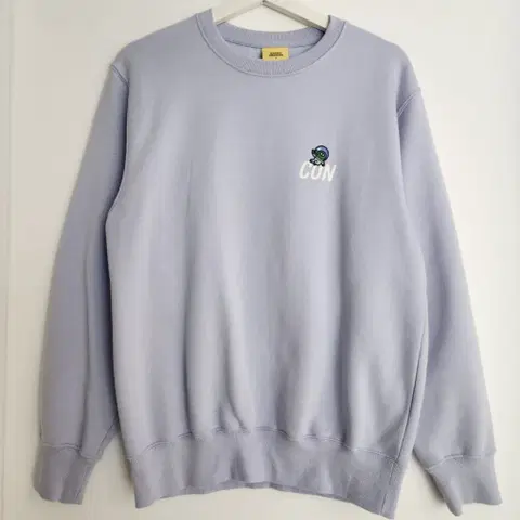 탑텐 카카오프렌즈 콘 기모 맨투맨 티셔츠 퍼플 90사이즈