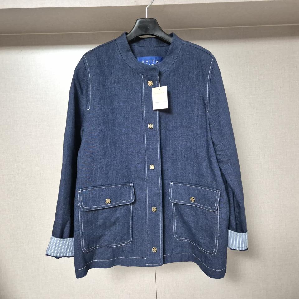 55)키이스 KEITH 데님자켓(플라워금장버튼)새제품