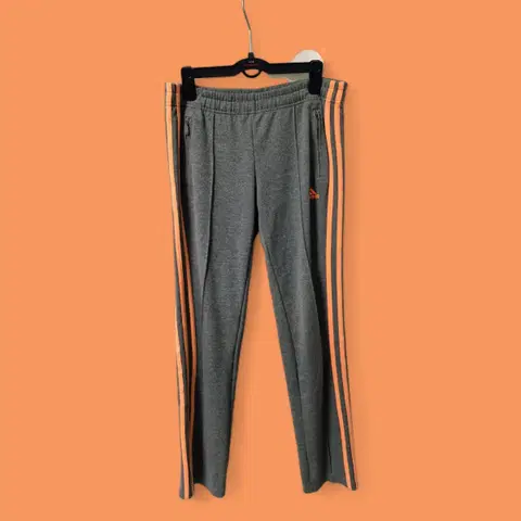 아디다스 트레이닝 삼선 핑크 그레이 팬츠