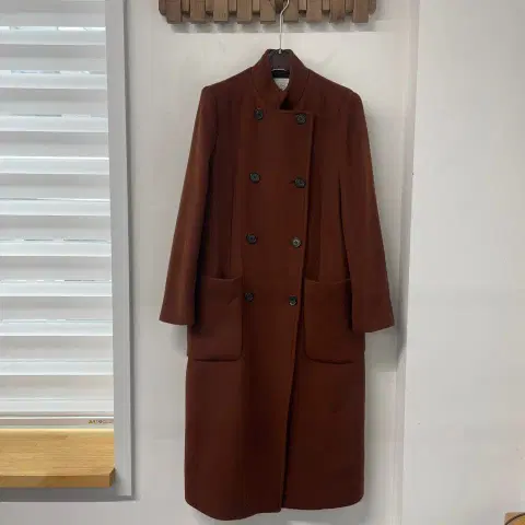 스튜디오톰보이 브릭브라운 더블 울 코트