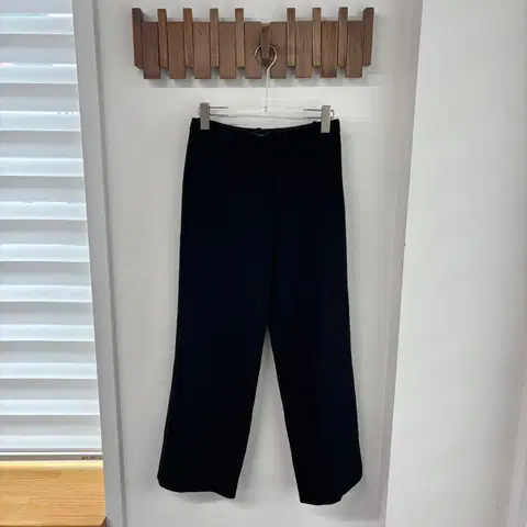 띠어리 블랙 와이드 팬츠