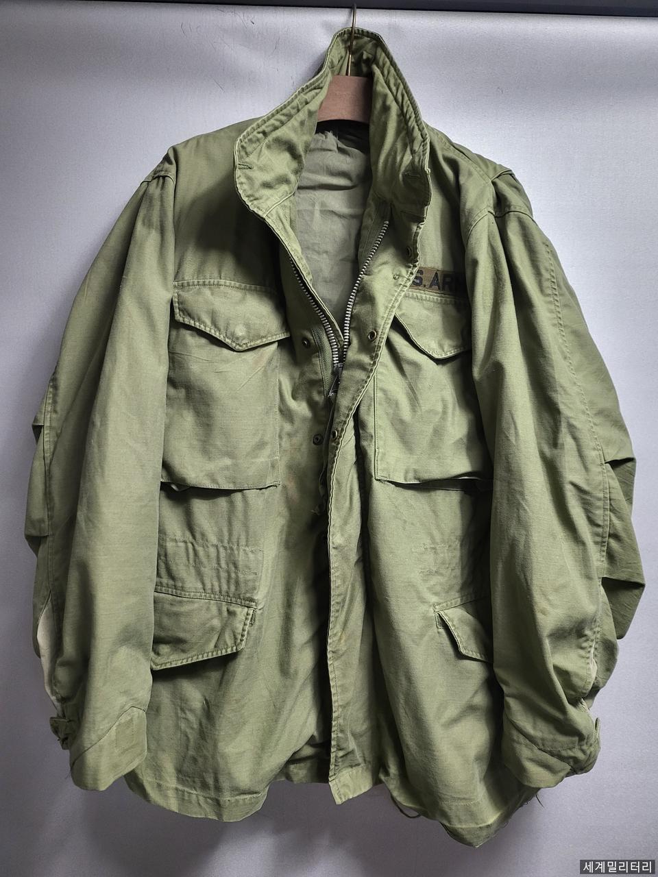 미군 오리지날 1세대 민무늬 M65자켓 스몰숏 