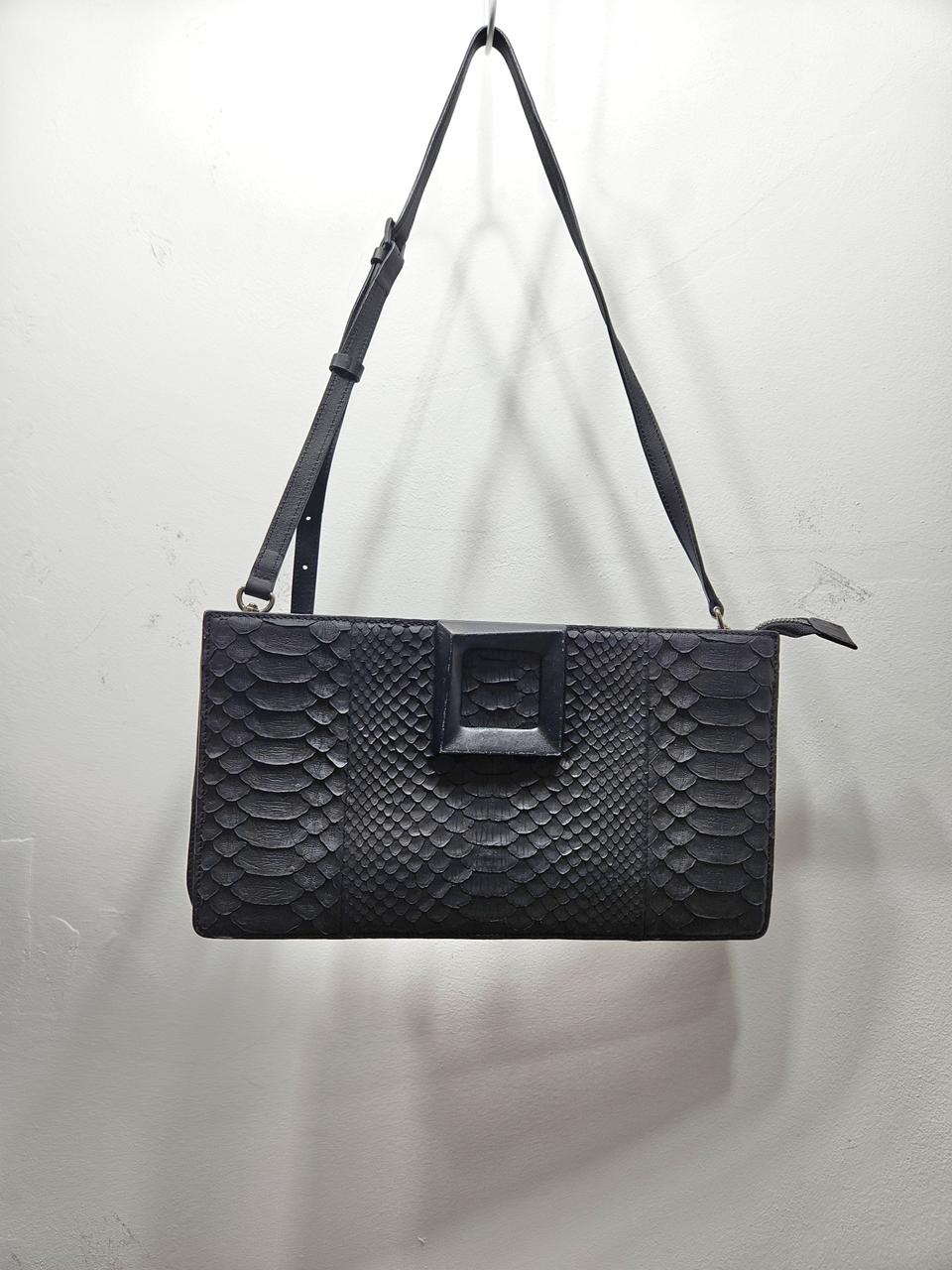 루즈앤라운지(rouge&lounge)스퀘어 뱀피뮈늬 클러치겸 숄더백