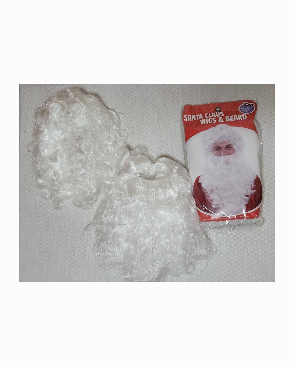 산타 코스프레 코스튬 가발 수염 세트