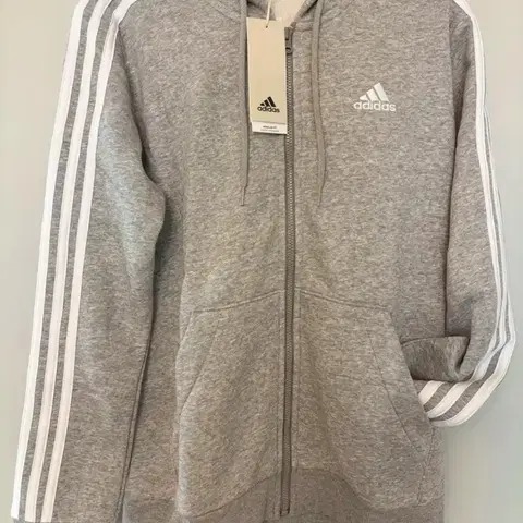 XL 아디다스 삼선 후드티 후디 풀집업 그레이 IM0236
