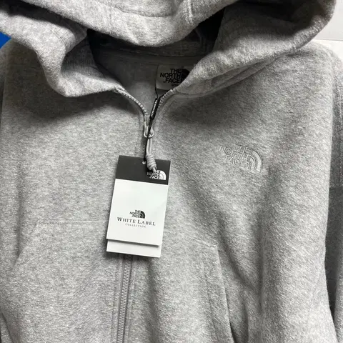 M 노스페이스 후드티 기모 안감 그레이 후드집업 풀집업 NJ5JQ31J