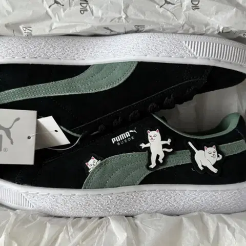 225 푸마 스웨이드 블랙 립앤딥 콜라보 스니커즈 393872-01