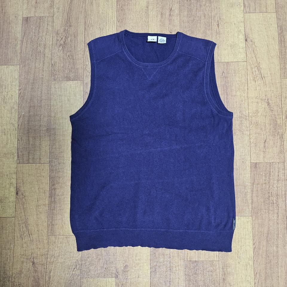 아르마니익스체인지 라운드 코튼케시미어베스트100~105사이즈