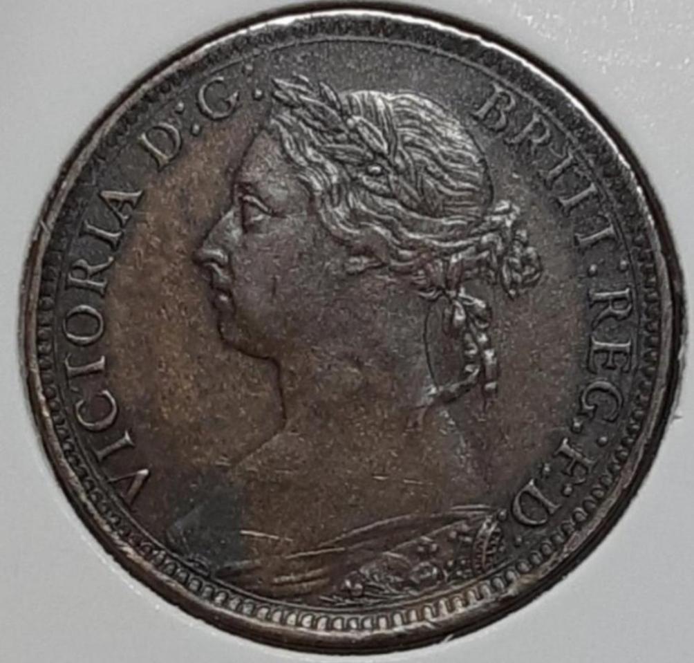 영국 미사용- 1890년 빅토리아 파딩.외국주화 주화 화폐 동전