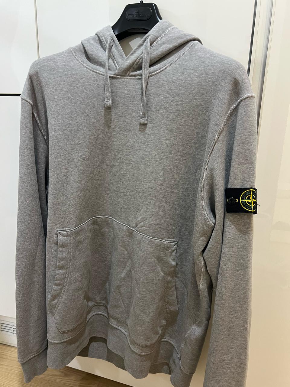 23ss 스톤아일랜드 그레이 후드티 2xl {새상품급)