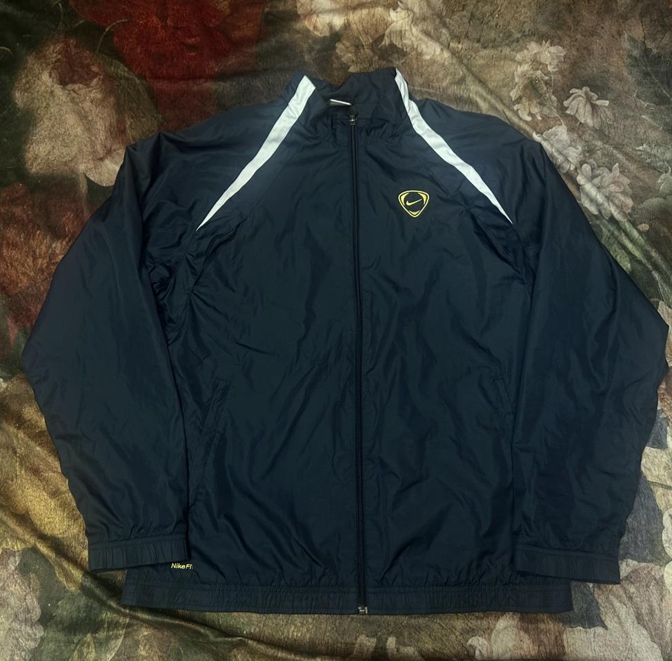 나이키 빈티지 스톰핏 화이트 사이드라인 네이비바람막이 105 자켓 져지