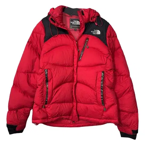 노스페이스 800 레드 구스다운 방한 패딩 85