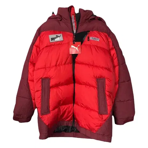 [새상품]140 푸마 키즈 레드 패딩