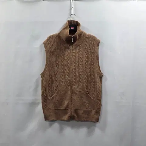 1657[조르디 레쉬]브라운 케이블 니트 조끼 66