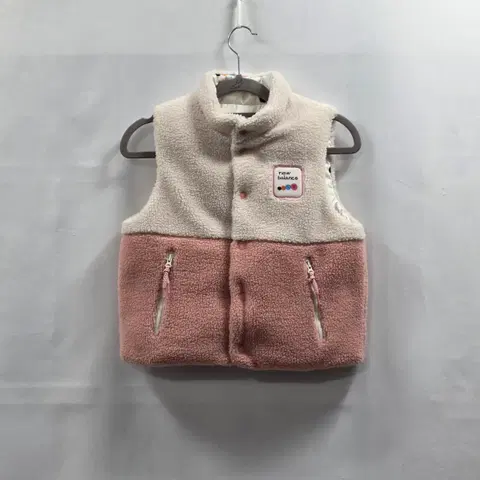 0701 뉴발란스 아동 양면 조끼 110 겨울 뽀글이 패딩