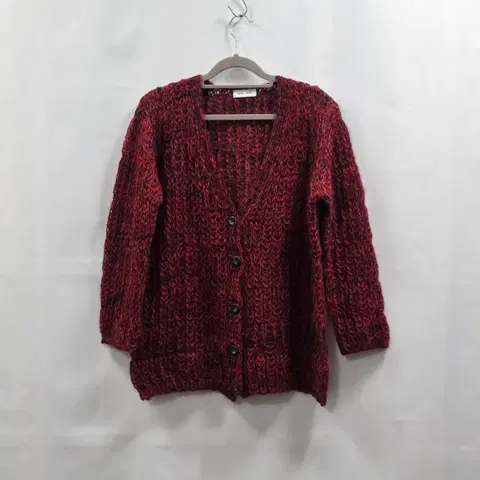 0764[eare grey]헤어리 니트 가디건 프리