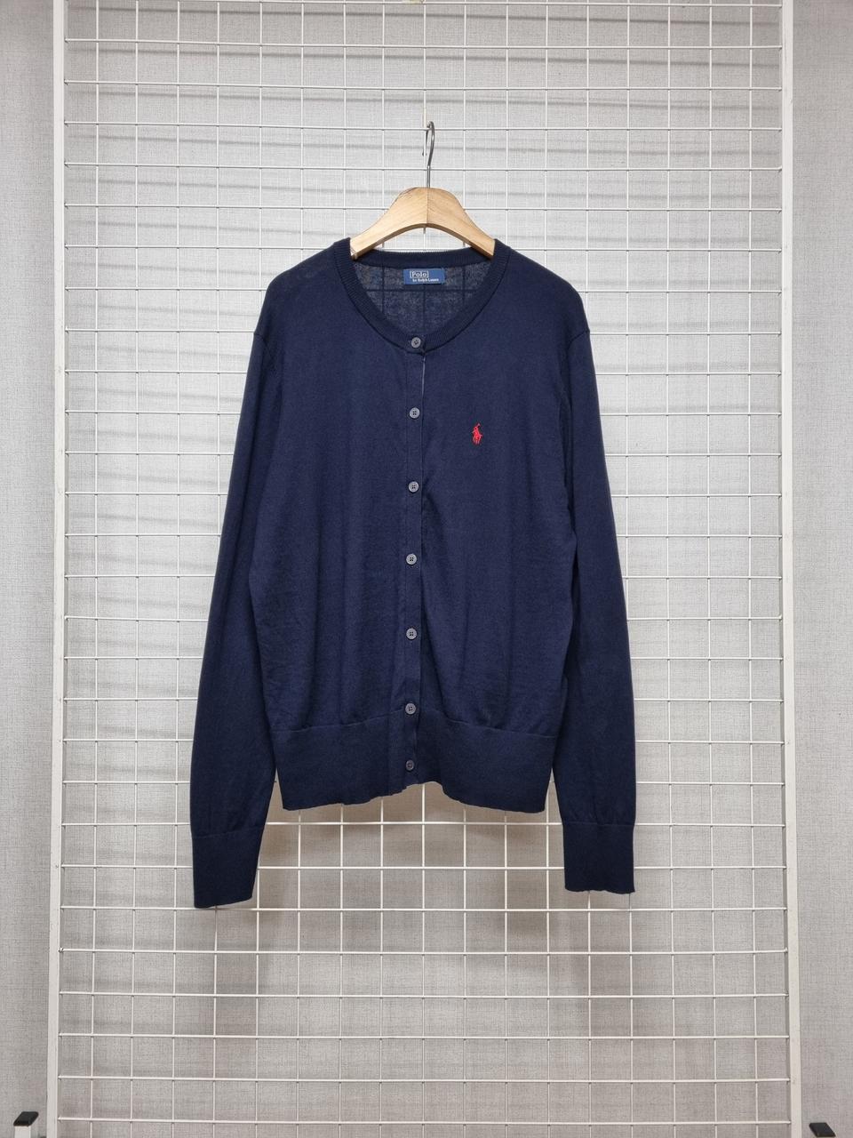 폴로 남성 니트가디건 (네이비)