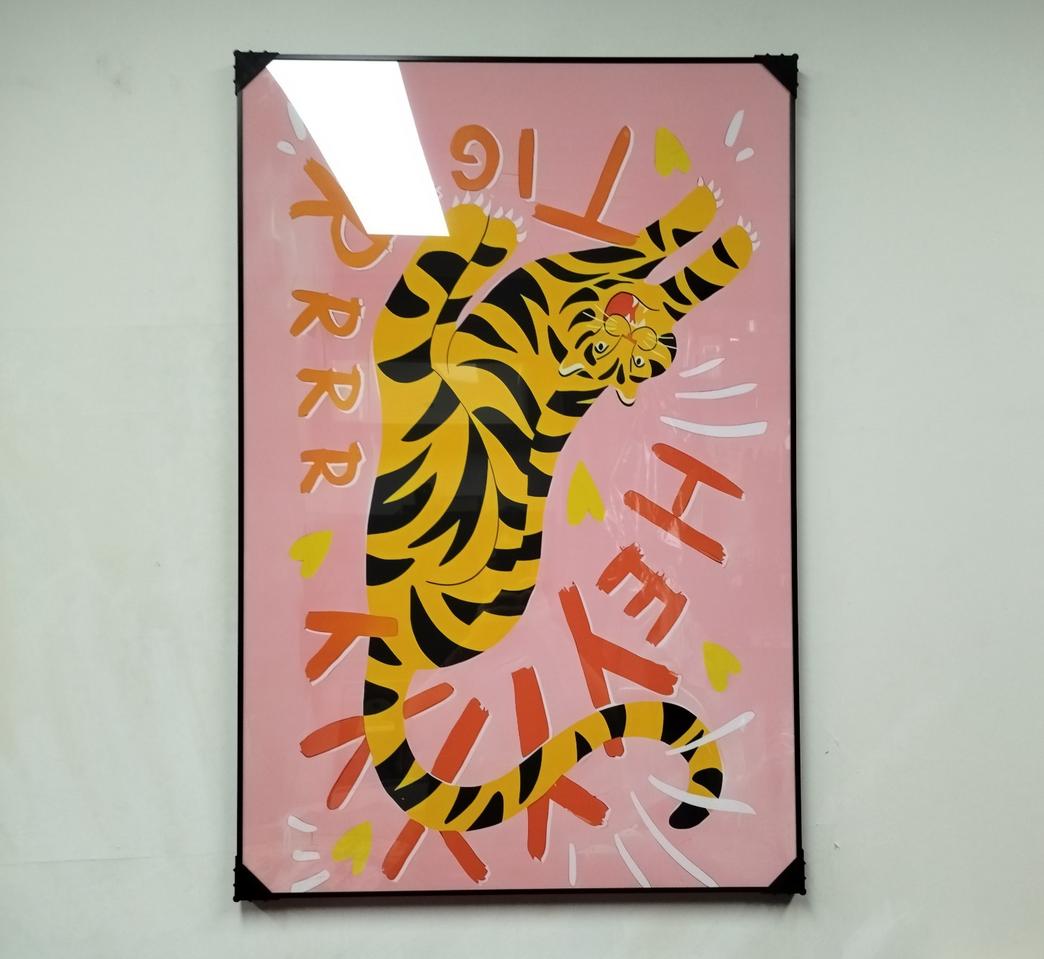 구찌 사자그림 호랑이그림 그림액자 그림 액자 팝아트 명품그림 명품액자