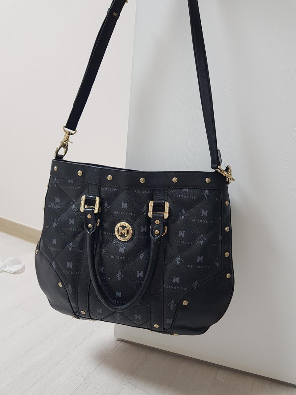 메트로시티 빅 숄더 겸 토드백 ㅡ정품