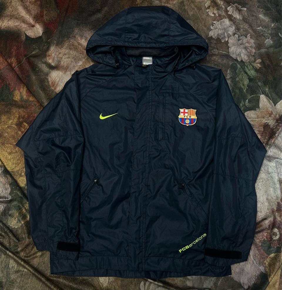 나이키 빈티지 블록코어 FC바르셀로나 네이비바람막이 95 축구 아디다스