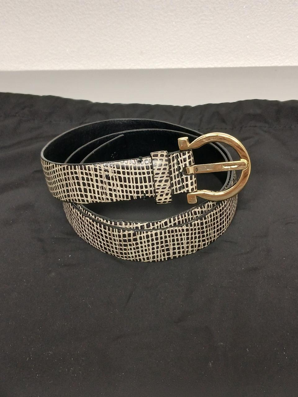 페라가모 금장 여성 가죽벨트 정품