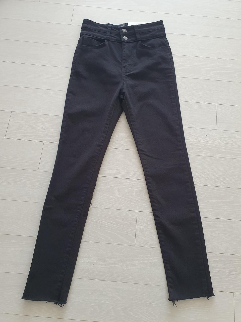 (택있는 새상품)투버튼 스판바지 44~55