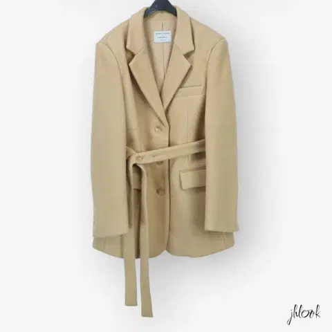 메종 울자켓 벨트세트 롱기장 쓰리버튼 루즈핏 보이핏