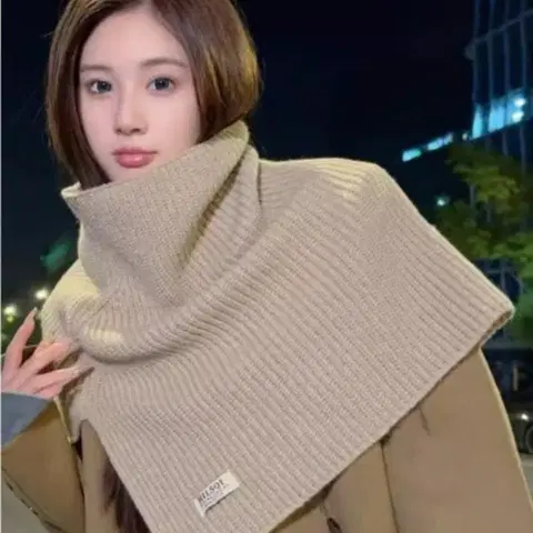 아크릴 소프트 하찌 넥워머 터틀넥 언발 워머