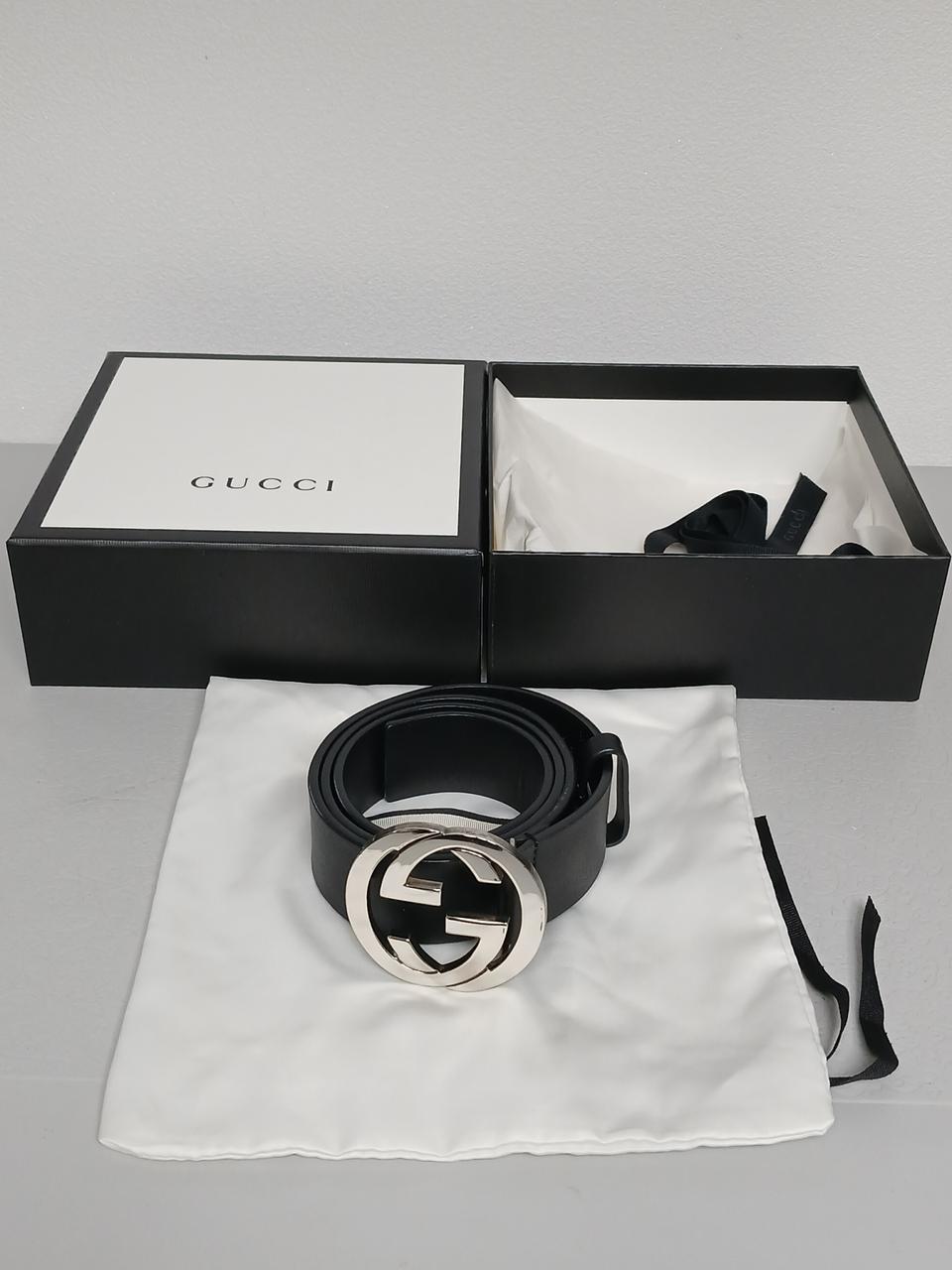 구찌 인터로킹 가죽벨트 85