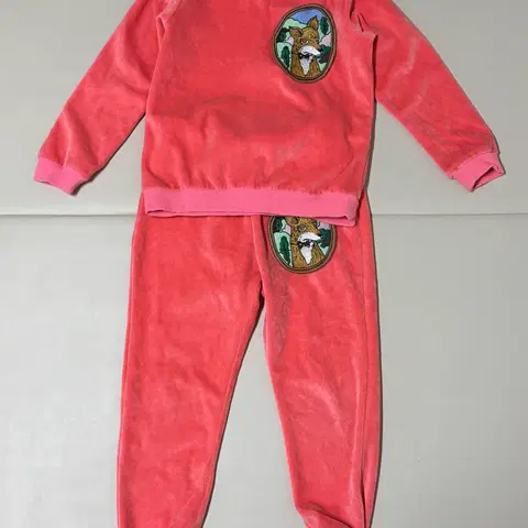 키즈 벨벳 상하복 104/110