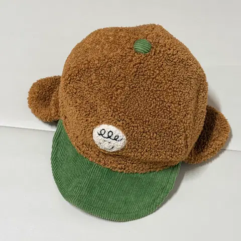 키즈 뽀글이 귀달이 모자