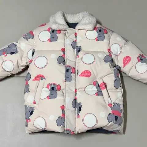 밀리밤 양면 다운패딩 120