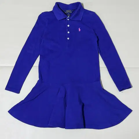 폴로 키즈 블루 카라원피스 6사이즈