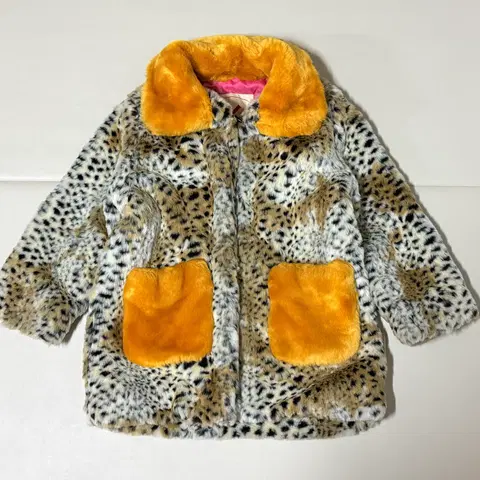 베베드피노 레오파드 퍼 코트 120