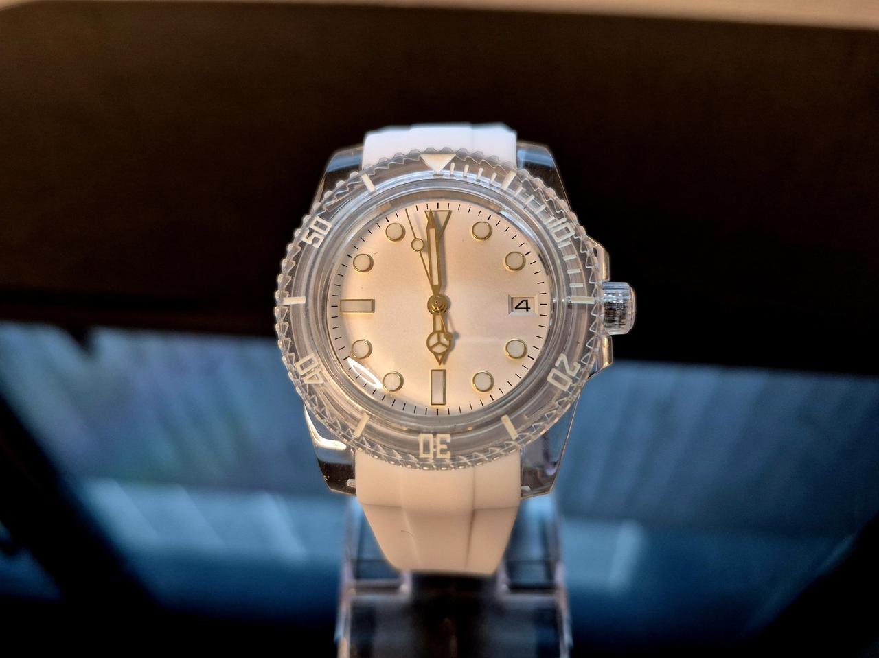 클리어 요트마스터 화이트콤비 오토메틱