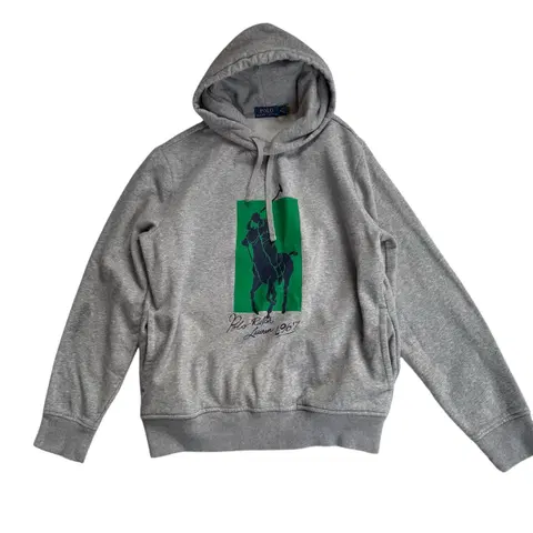 폴로 랄프로렌 빅 포니 후드티 회색