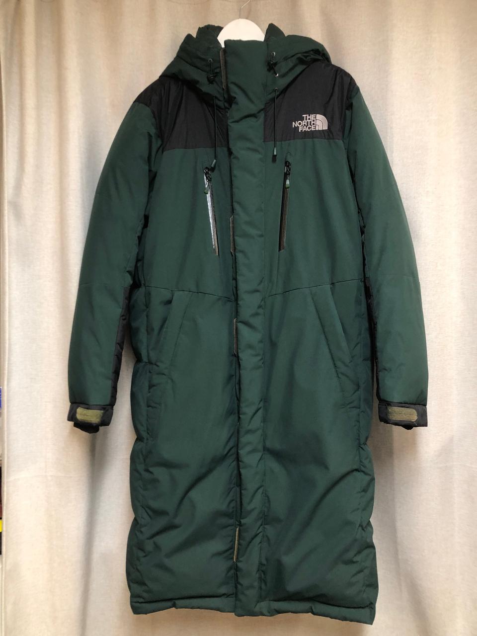 노스페이스 슈퍼 에어 구스 다운 롱패딩 그린 95(M)