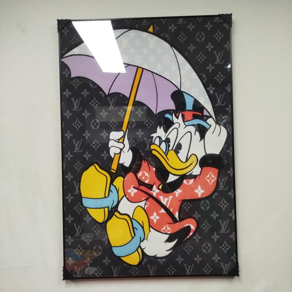 루이비통 도널드덕 미키마우스 그림액자 그림 액자 팝아트 명품그림 명품액자