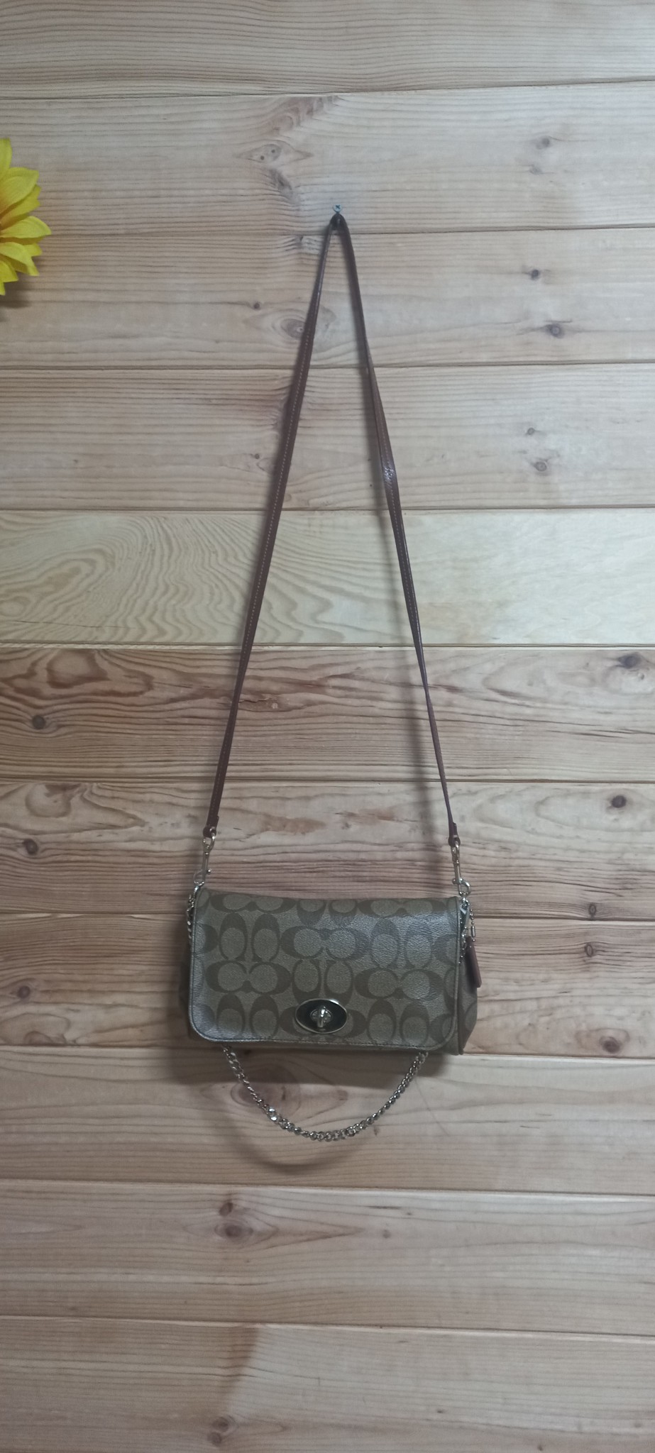 코치 시그니처 크로스백