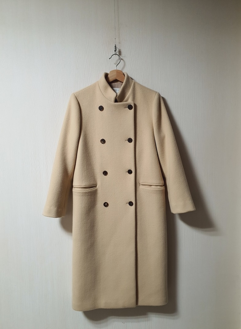산드로 sandro 더블 브레스트 캐시미어 울 코트 43사이즈 정품