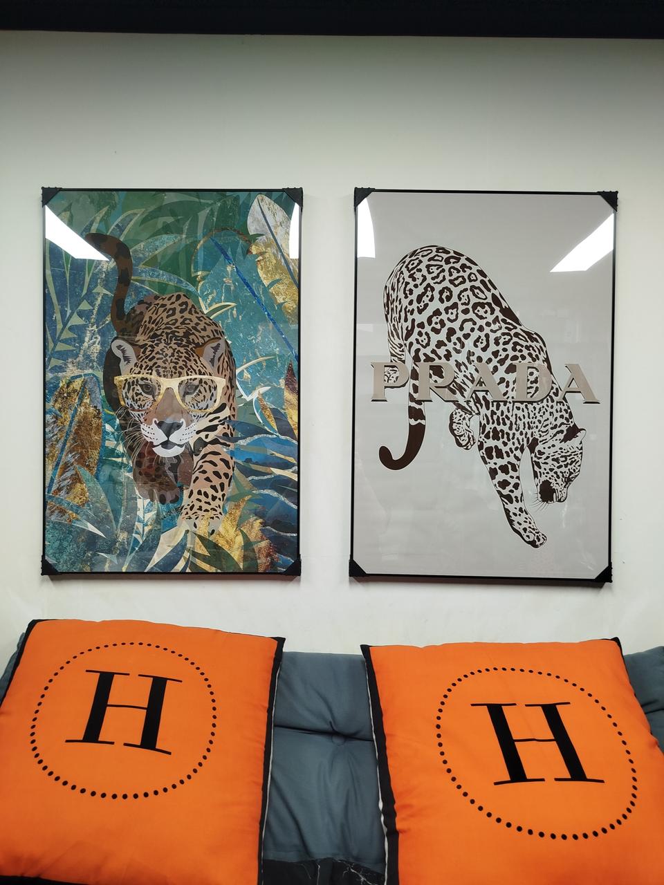 동물그림 프라다 치타그림 그림액자 그림 액자 팝아트 명품그림 표범그림