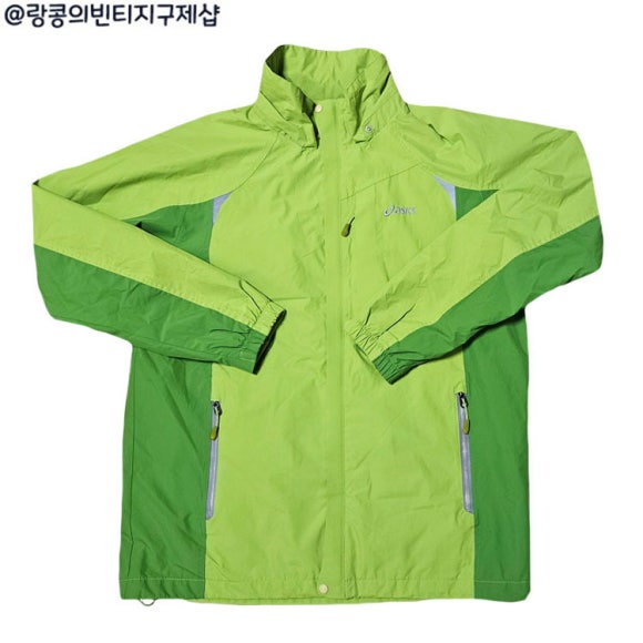 아식스 빈티지 스트릿 바람막이 자켓