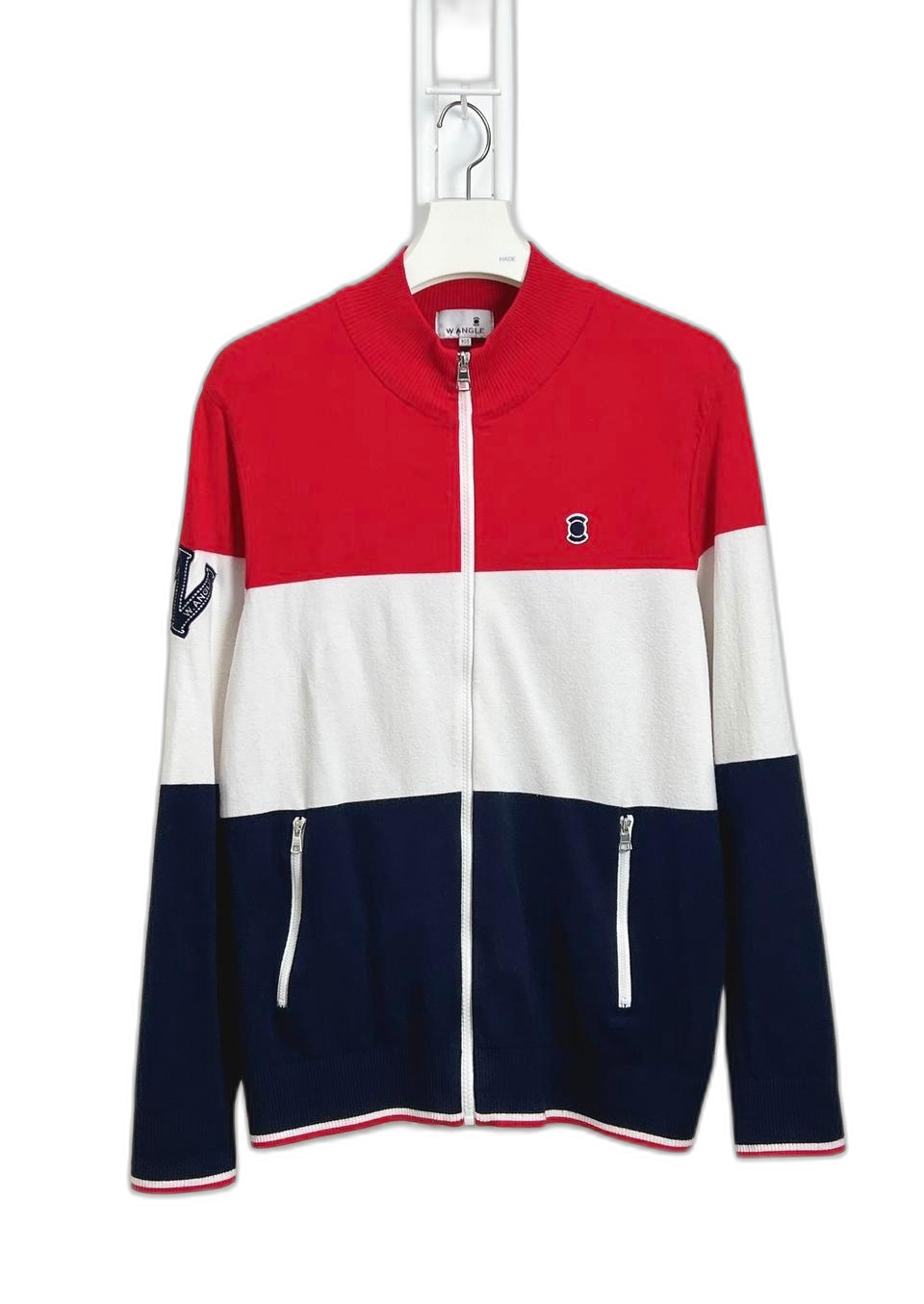 와이드앵글 남성 니트집업 105