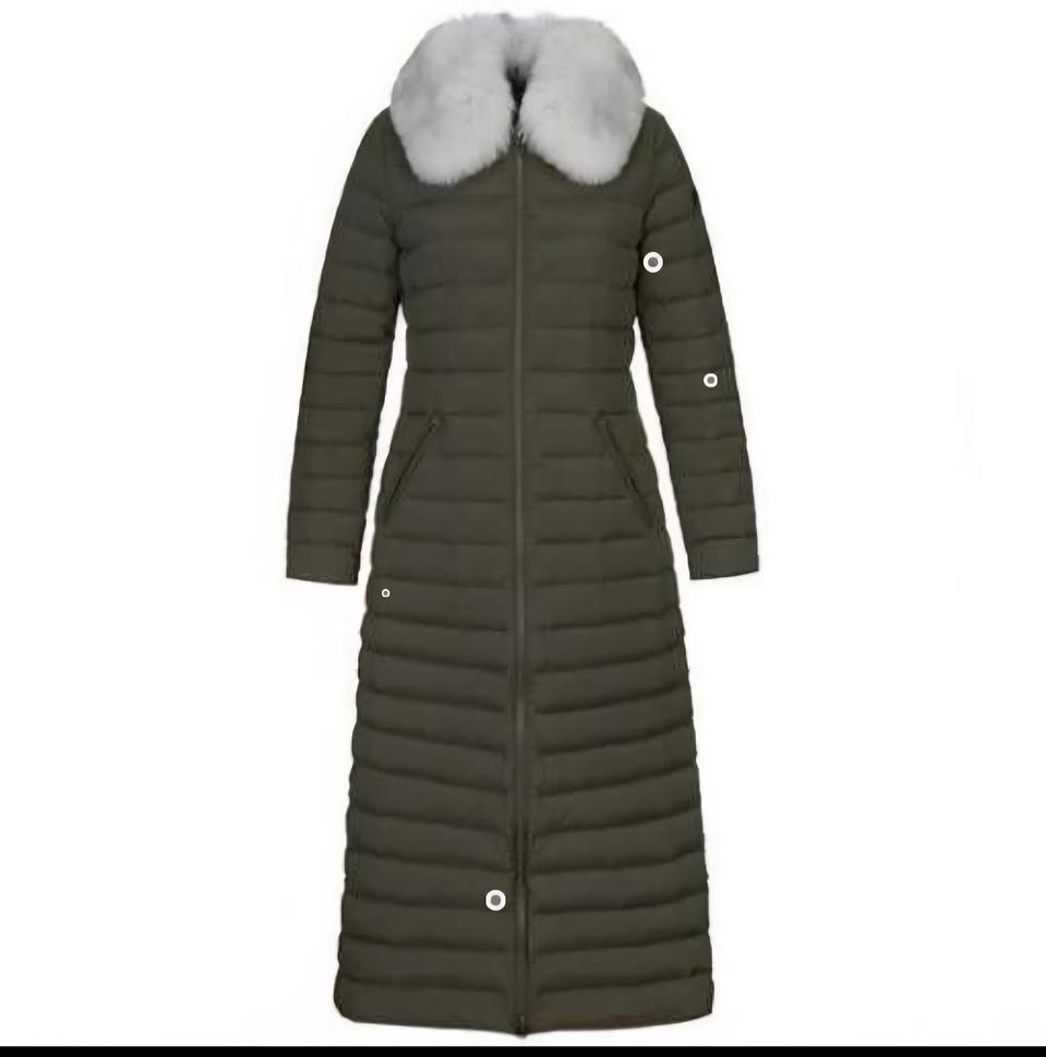 코오롱스포츠 스트레치 퍼 긴기장 구스패딩 105