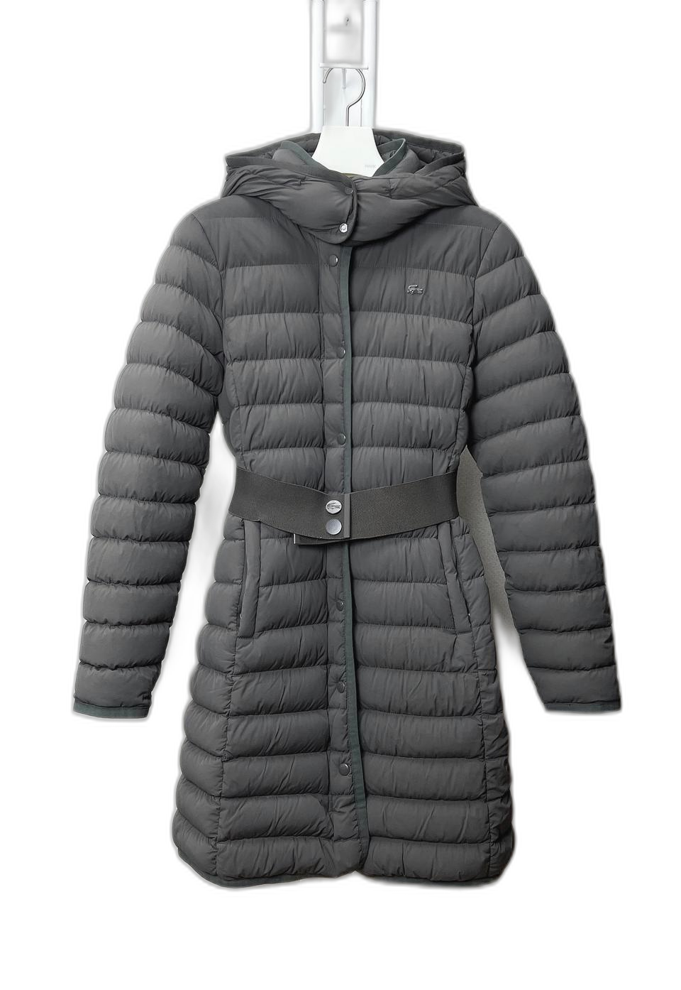 라코스테 벨티드 구스다운 롱패딩 90