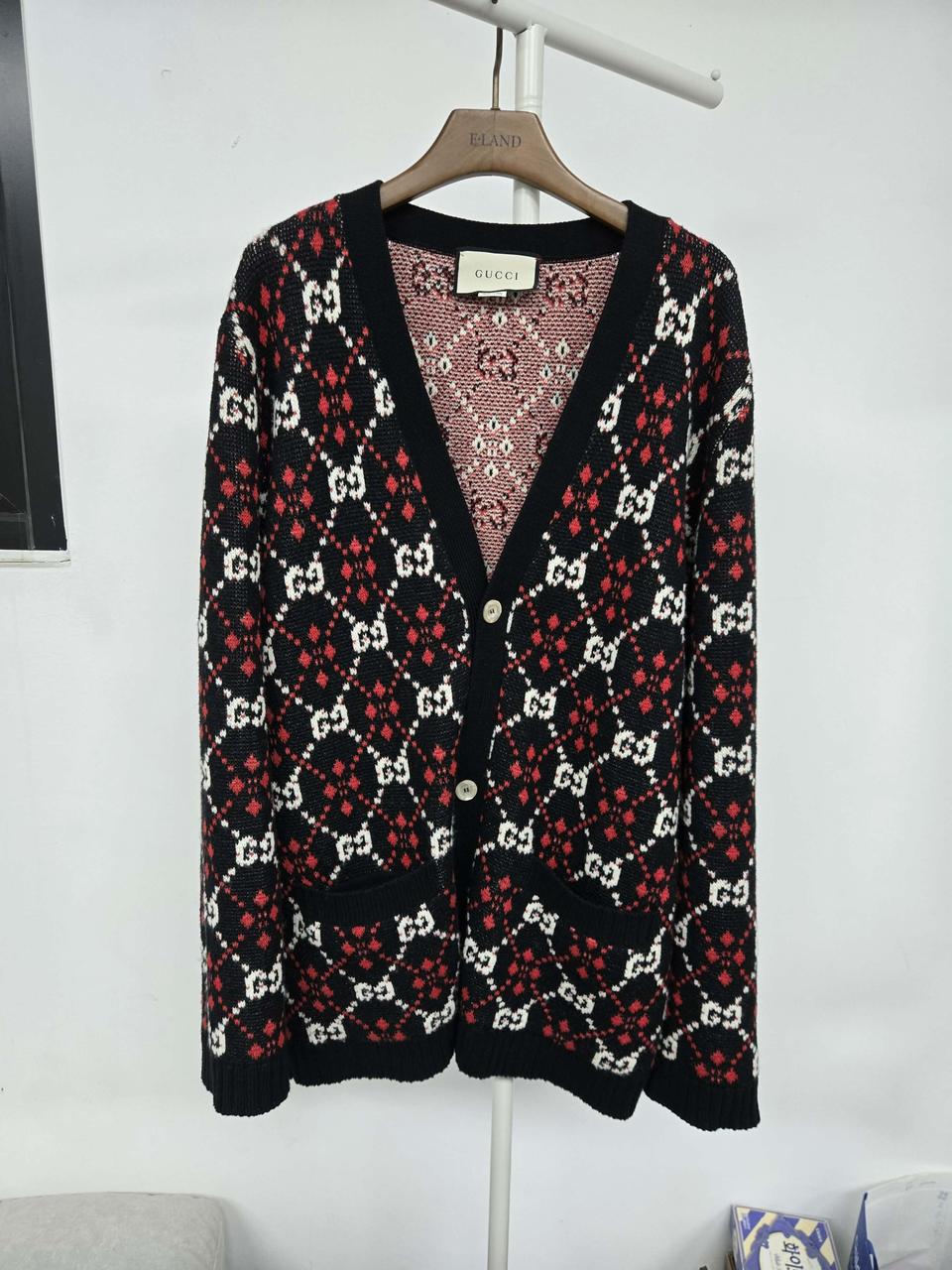 [보증서 정품]구찌 시그니처 가디건