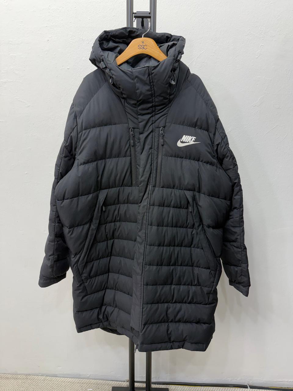 정품) 나이키 남성 블랙 롱패딩 XXL