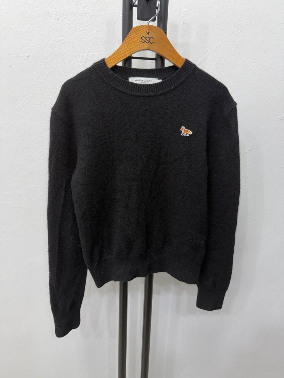 정품) 메종키츠네 여성 폭스 블랙 니트 S