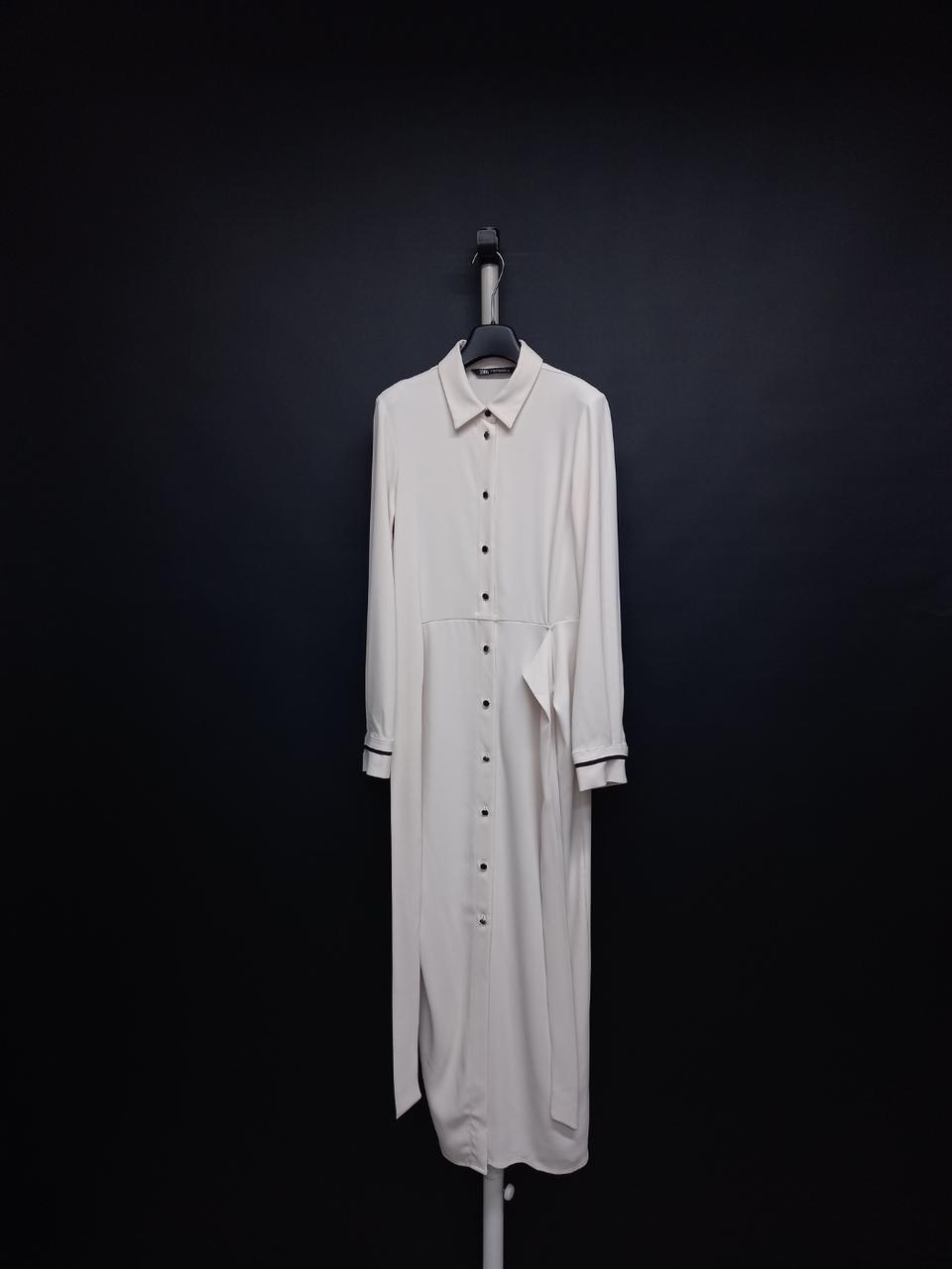 자라 춘추 엘라스틴 맥시 롱 원피스 44