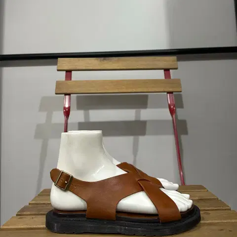 UK3) 닥터마틴 샌들 여성 여자 샌들 어벨라 브라운 레더